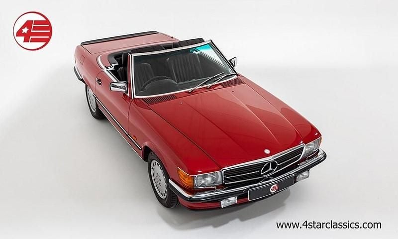 Used Mercedes SL500 1990 Red Cabriolet
