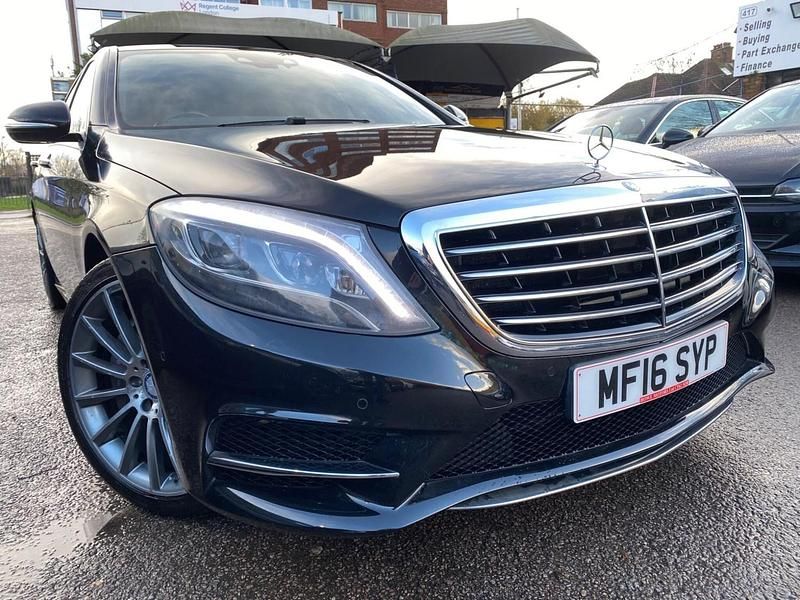 Black Used 2016 Mercedes S350 AMG line Sedan | £18,999 (Good price) - Image 1/4