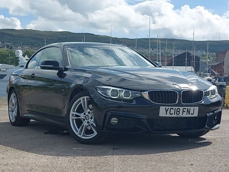 Black Used 2018 BMW 420 M Sport Cabriolet | £15,498 (Good price) - Image 1/4