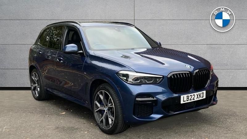 Blue Used 2022 BMW X5 M Sport SUV | £46,490 (Good price) - Image 1/4