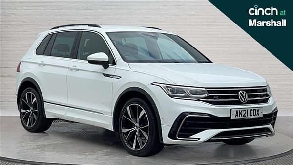 White Used 2021 VW Tiguan R-line SUV | £22,510 (Fair price) - Image 1/4