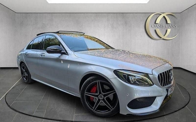 Silver Used 2017 Mercedes C250 AMG line Sedan | £16,475 (Fair price) - Image 1/4