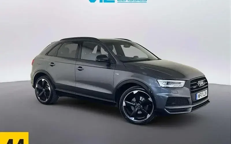 Begagnad Audi Q3 Black Edition 184 HK (135 kW) 2017 Grå SUV