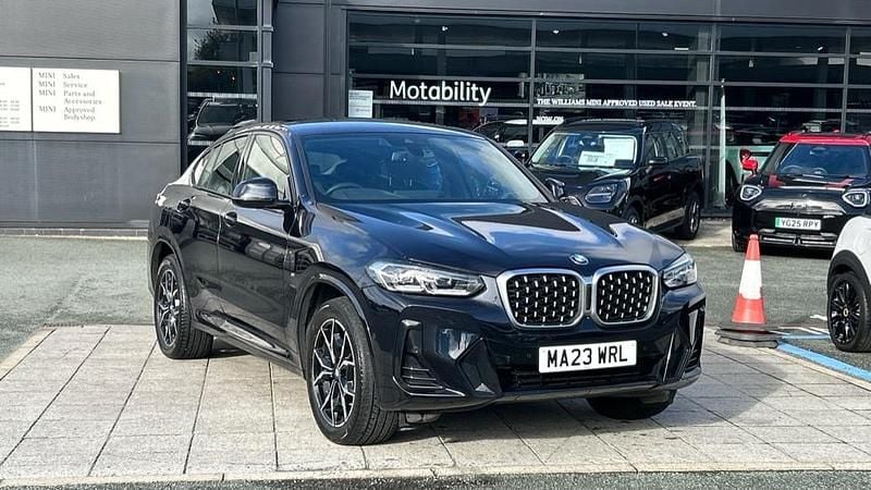 Black Used 2023 BMW X4 M Sport SUV | £37,490 (Good price) - Image 1/4