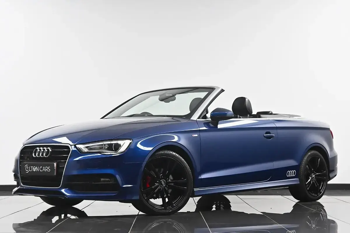 Used Audi A3 Cabriolet S-Line 150 HP (110 kW) 2015 Blue Cabriolet