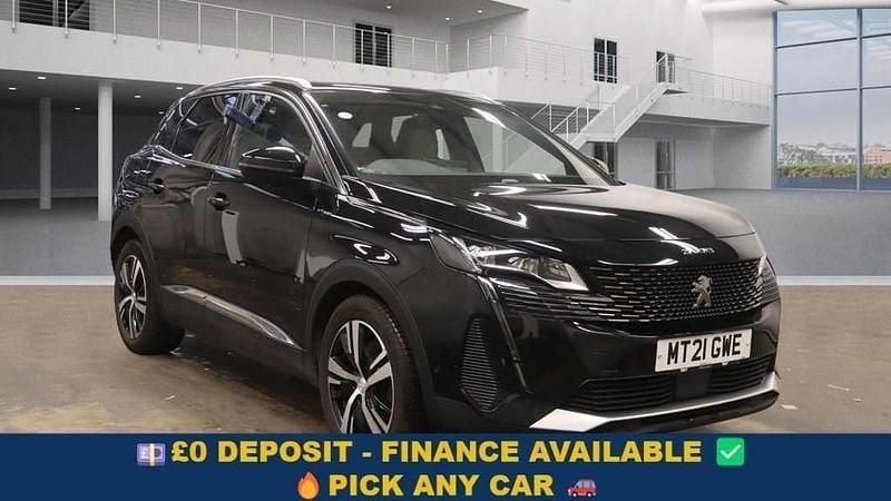 Black Used 2021 Peugeot 3008 Premium SUV | £13,349 (Good price) - Image 1/4