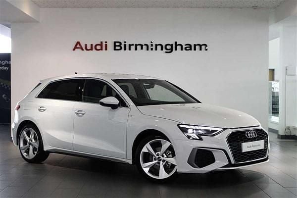 Glacier white Used 2024 Audi A3 S-Line Hatchback | £25,000 (Fair price) - Image 1/4
