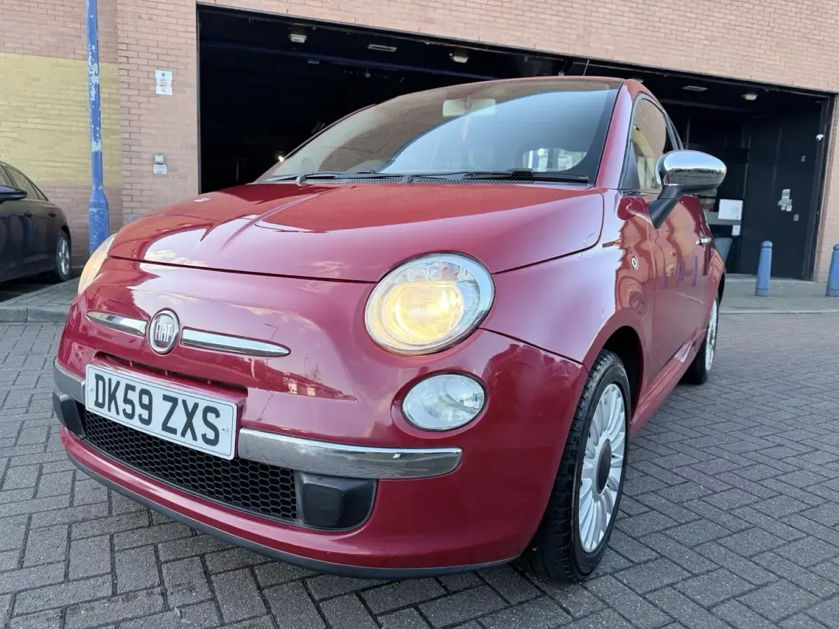 Used Fiat 500 Pop 69 HP (50 kW) 2009 Red Cabriolet