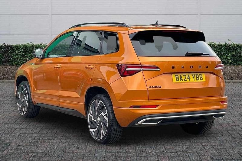 Used Skoda Karoq SportLine 150 HP (110 kW) 2024 Phoenix orange metallic SUV