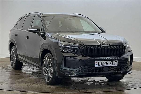 Black magic pearl effect Used 2025 Skoda Kodiaq SportLine SUV | £34,499 (A bit pricey) - Image 1/4