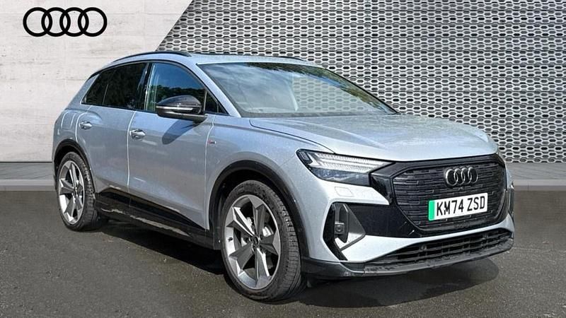 Silver Used 2024 Audi Q4 e-tron Black Edition SUV | £43,590 (Fair price) - Image 1/4