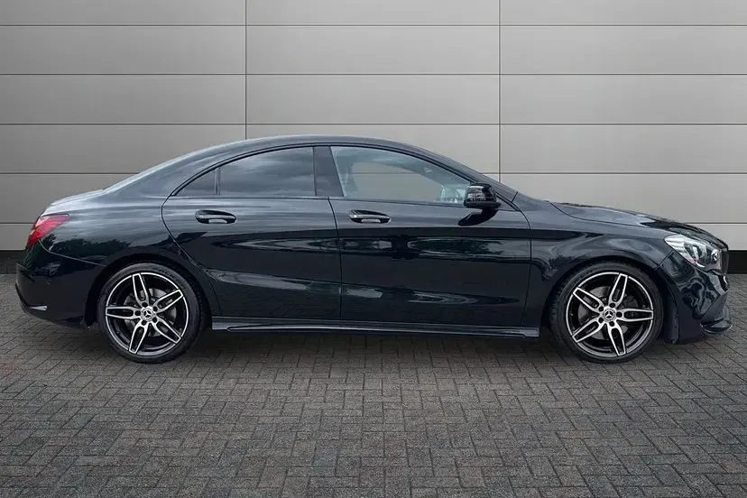 Used Mercedes CLA220 AMG line 177 HP (130 kW) 2017 Black Coupe