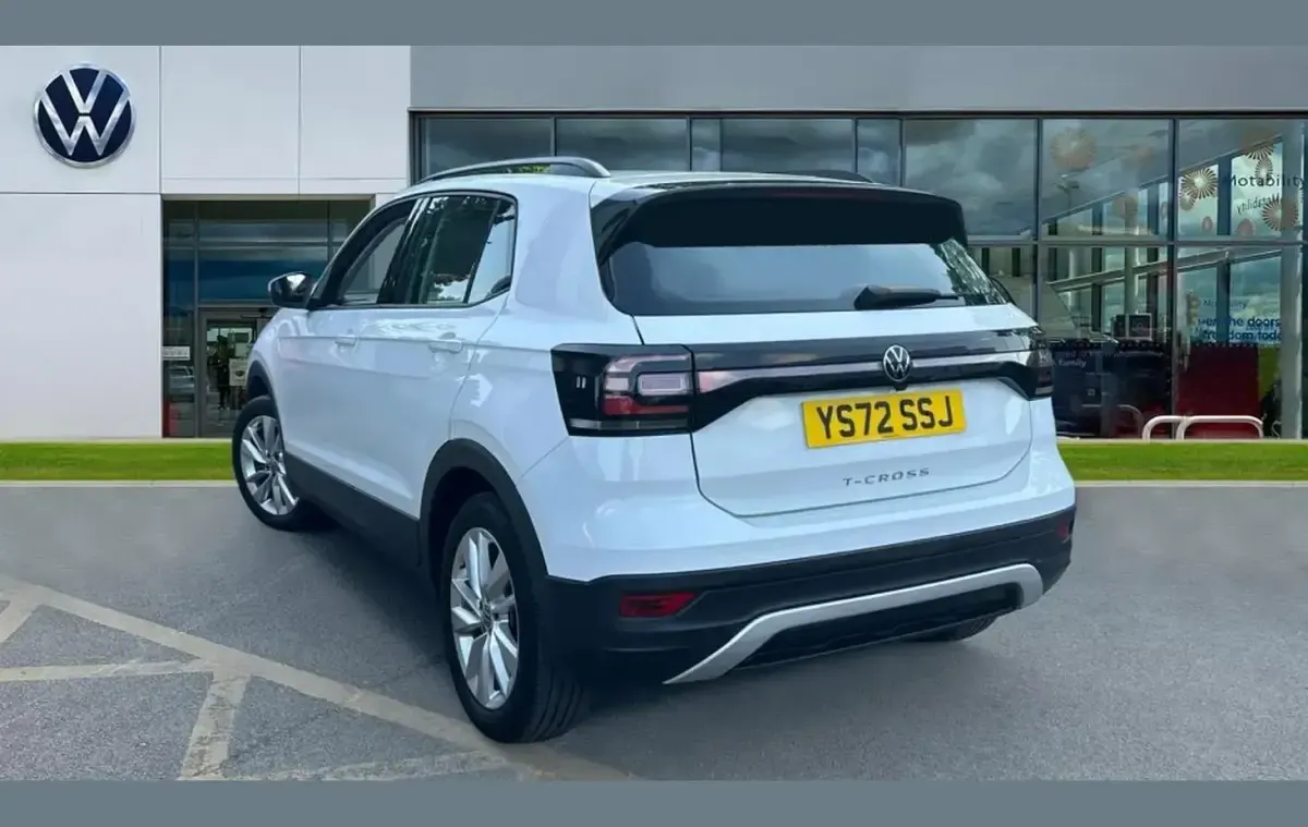 Used VW T-Cross SE 95 HP (69 kW) 2022 White SUV