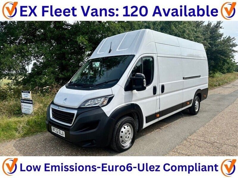 White Used 2022 Peugeot Boxer Van | £18,399 (Fair price) - Image 1/3
