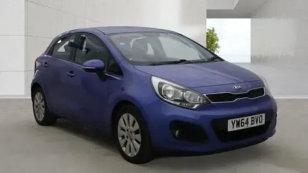 Used Kia Rio 75 HP (55 kW) 2015 Blue Hatchback