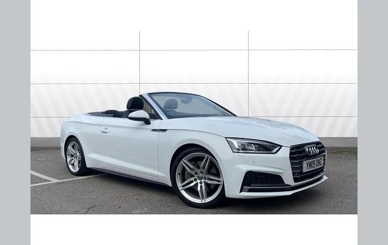 Used Audi A5 Cabriolet S-Line 252 HP (185 kW) 2019 White Cabriolet