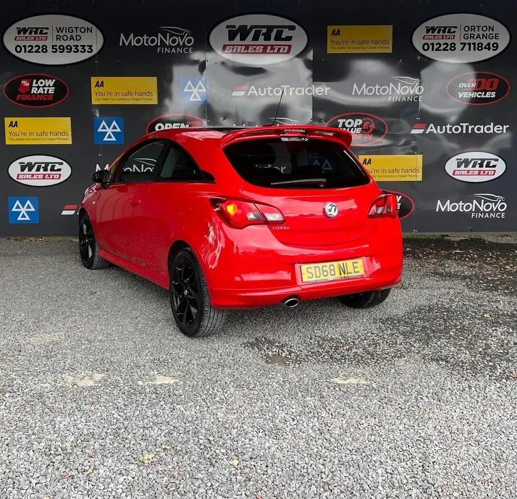 Used Vauxhall Corsa SRi 90 HP (66 kW) 2018 Red Hatchback