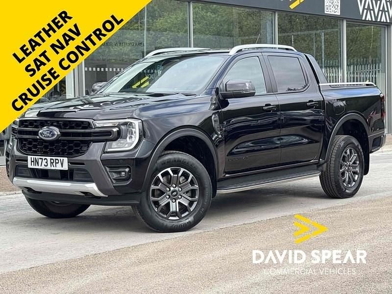 Agate black (metallic paint) Used 2023 Ford Ranger Wildtrack Pickup | £28,990 (Super price) - Image 1/3