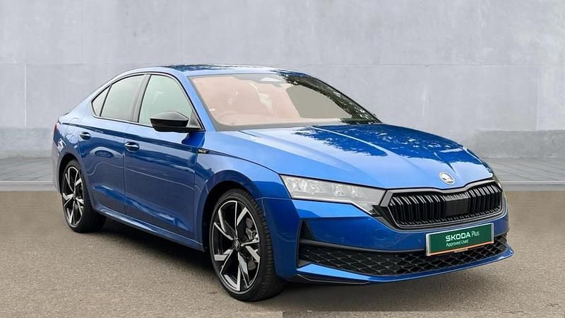 Race blue metallic New 2025 Skoda Octavia SportLine Hatchback | £28,990 - Image 1/4