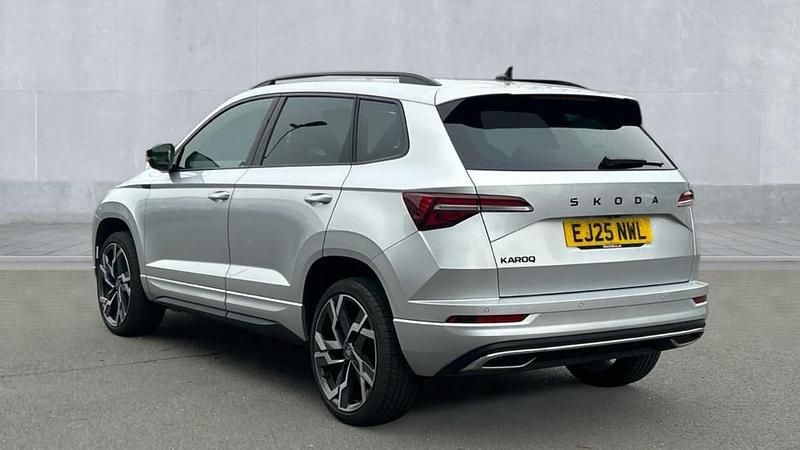 Used Skoda Karoq SportLine 150 HP (110 kW) 2025 Brilliant silver metallic SUV