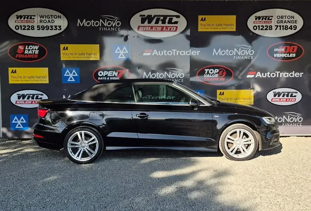 Used Audi Cabriolet S-Line 150 HP (110 kW) 2019 Black Cabriolet