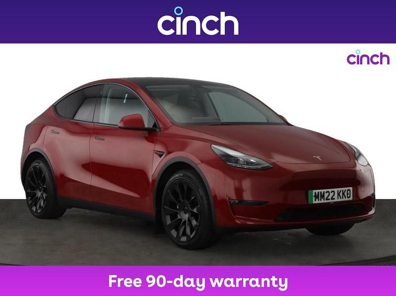 Red Used 2022 Tesla Model Y Long Range SUV | £23,099 (Fair price) - Image 1/3