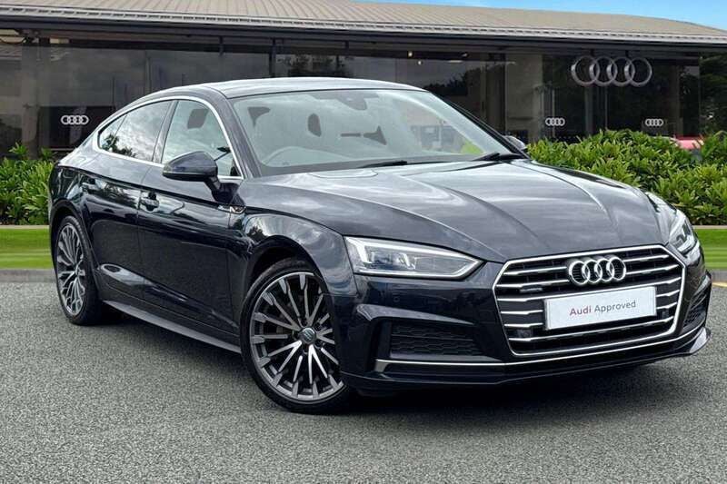Blue Used 2018 Audi A5 Sportback S-Line Hatchback | £18,150 (Fair price) - Image 1/4