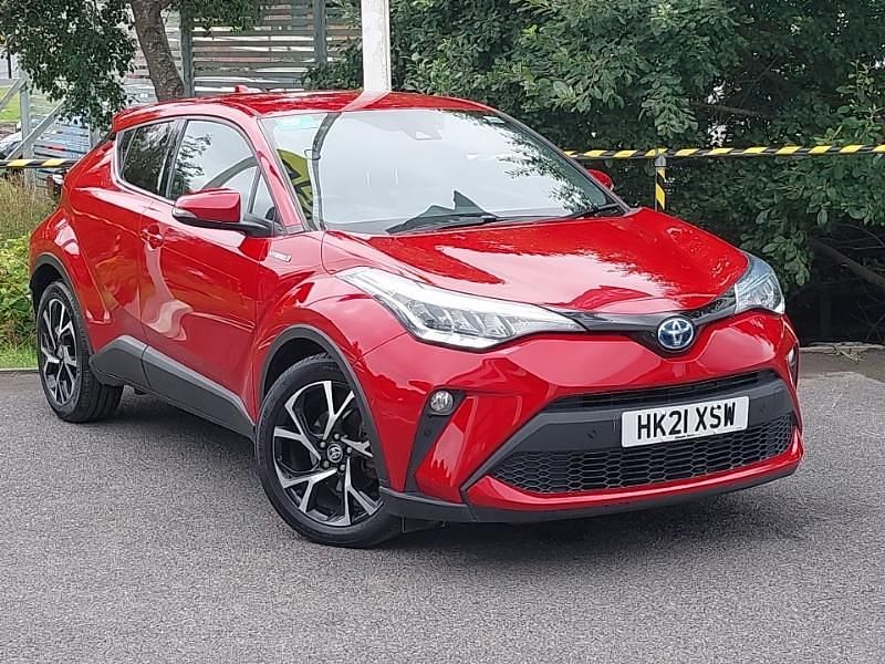 Red Used 2021 Toyota C-HR Design SUV | £17,998 (Fair price) - Image 1/4