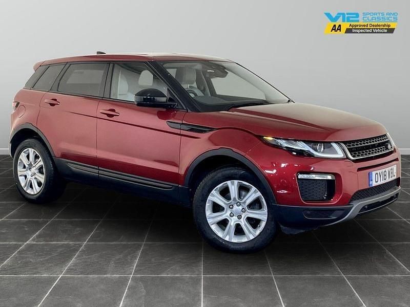 Red Used 2018 Land Rover Range Rover evoque SE Estate | £10,295 (Good price) - Image 1/2