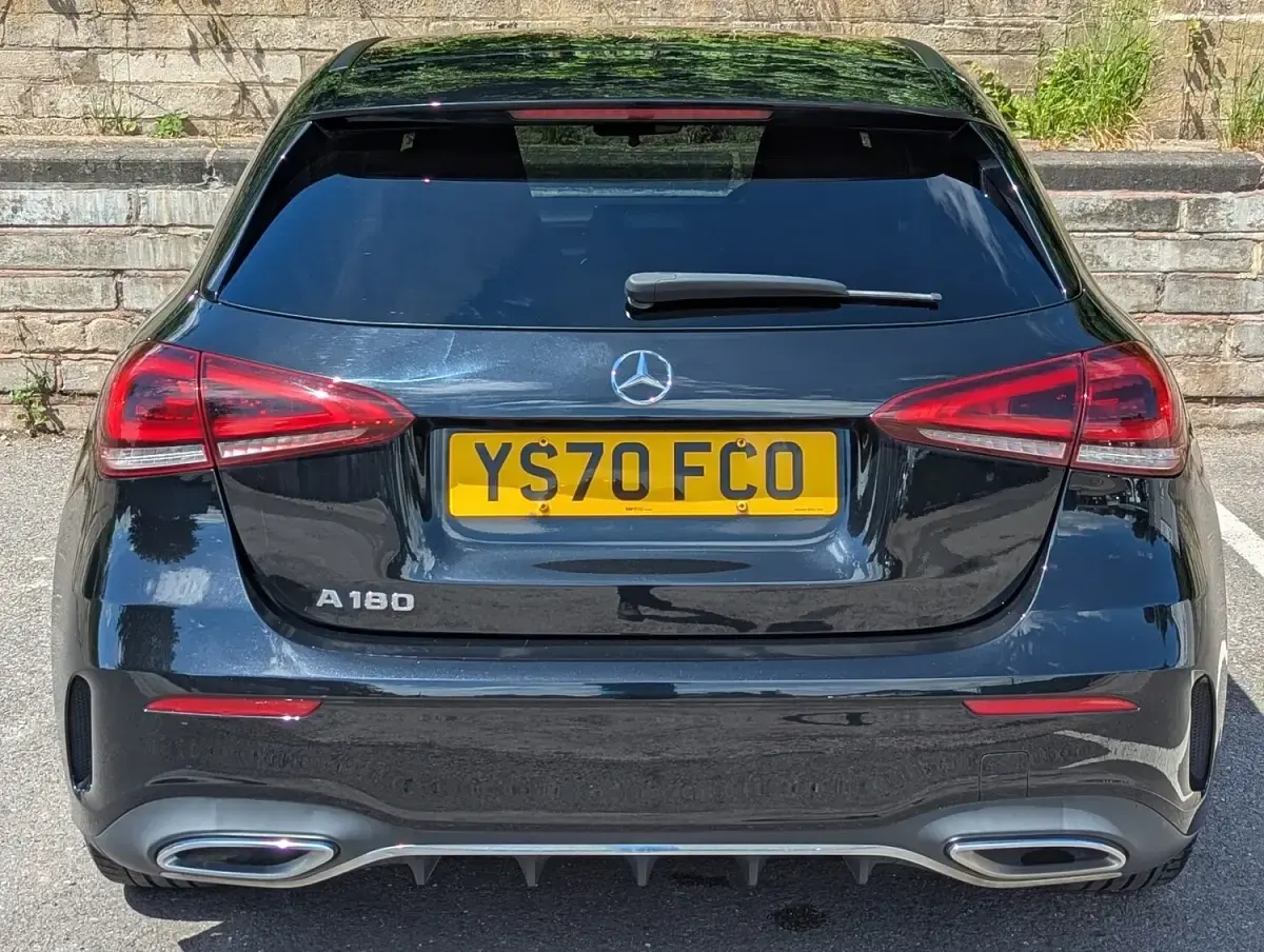 Used Mercedes A180 AMG line 136 HP (100 kW) 2020 Black Hatchback
