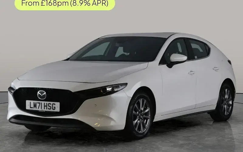 Begagnad Mazda 3 122 HK (89 kW) 2021 Vit Halvkombi