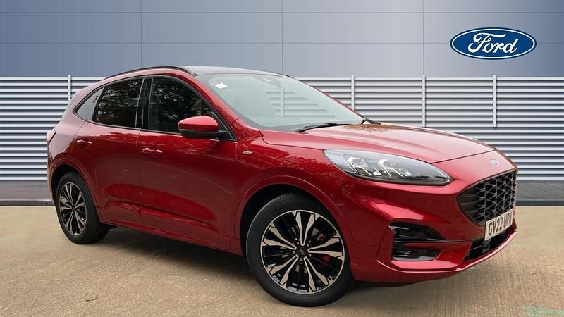 Red Used 2022 Ford Kuga ST-Line X SUV | £23,485 (A bit pricey) - Image 1/4
