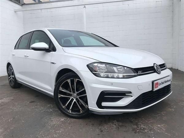 White Used 2019 VW Golf VII R-line Hatchback | £16,499 (Good price) - Image 1/4