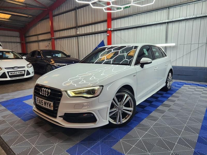 Used Audi A3 S-Line 110 HP (80 kW) 2015 White Hatchback