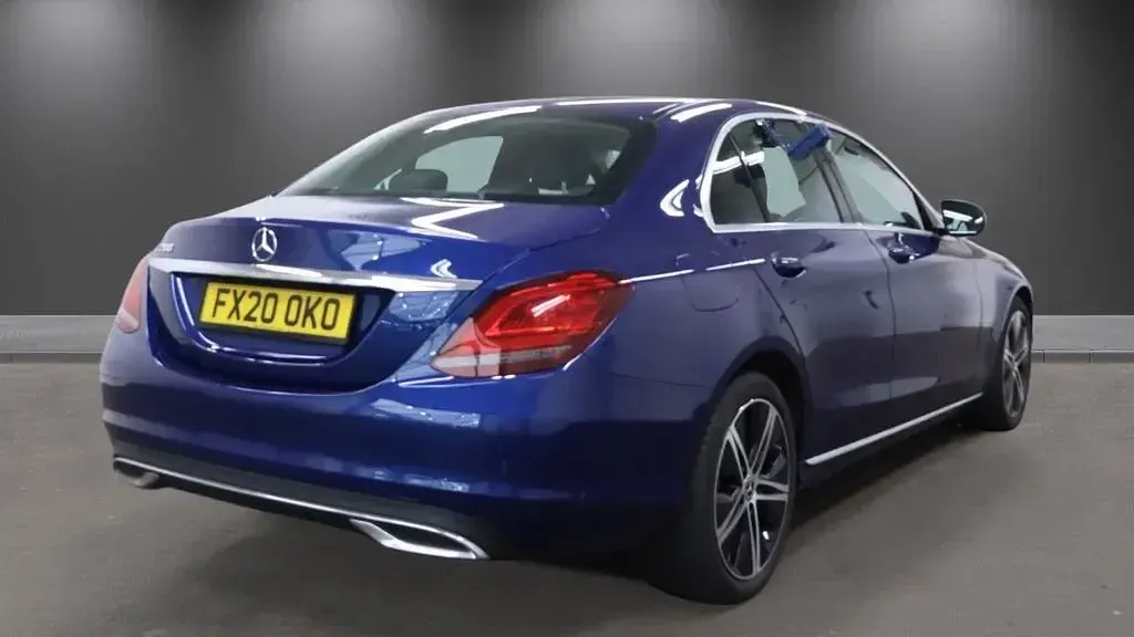 Used Mercedes C200 Premium 2020 Blue Sedan