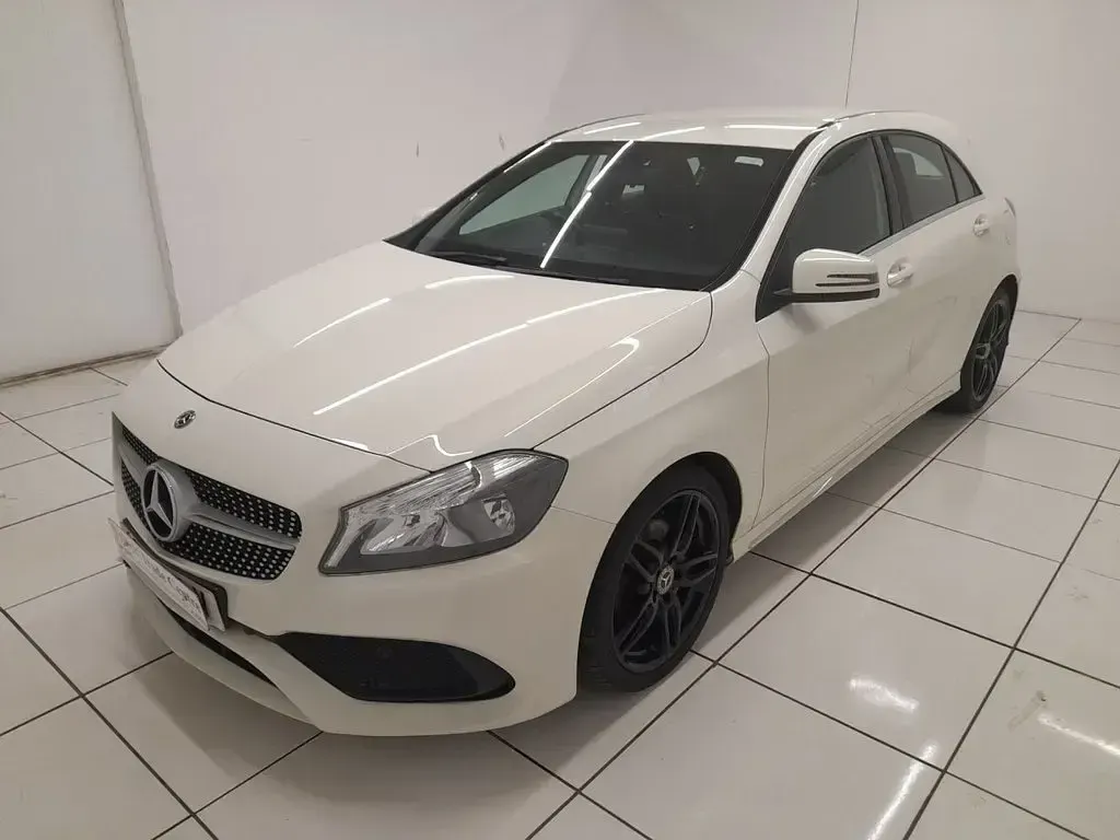 Used Mercedes A160 AMG line 102 HP (75 kW) 2017 White Hatchback
