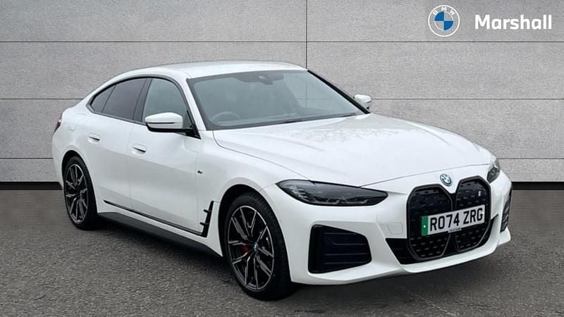 Alpine white Used 2024 BMW i4 M Sport Sedan | £32,868 (Good price) - Image 1/4