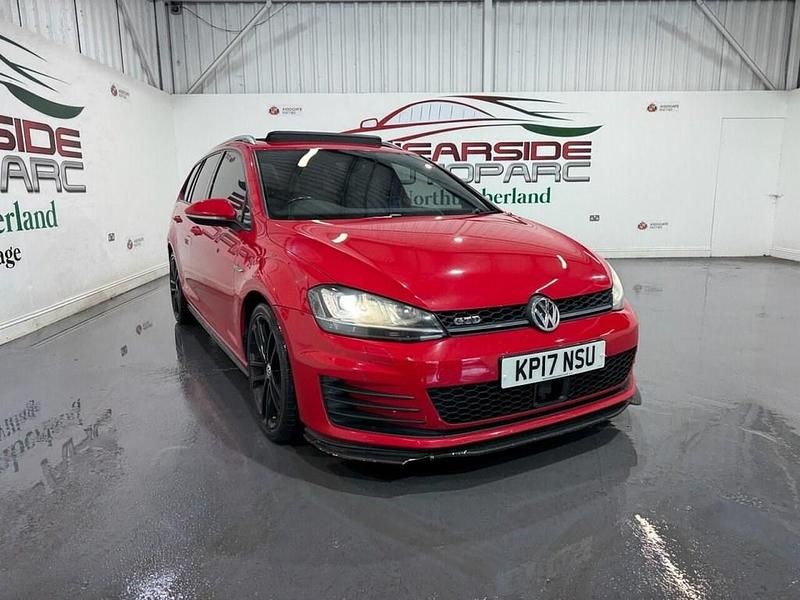 Red Used 2017 VW Golf VII GTD Estate | £11,999 (Good price) - Image 1/4
