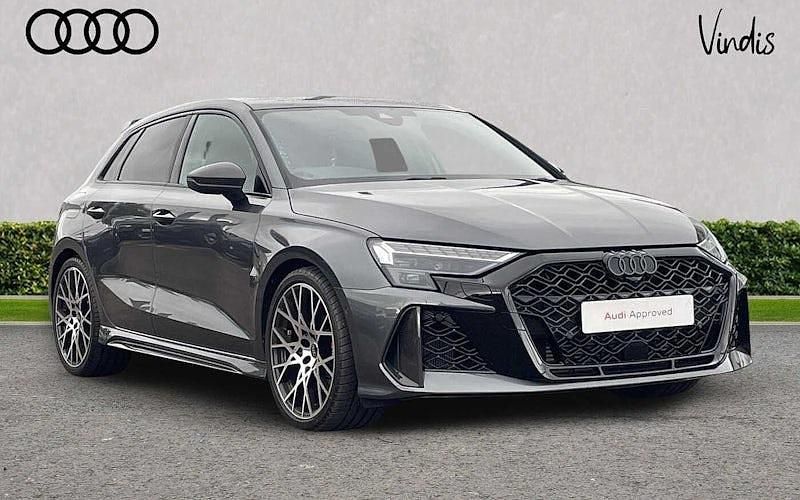 Grey Used 2025 Audi RS3 Sport Hatchback | £61,329 (Expensive) - Image 1/4