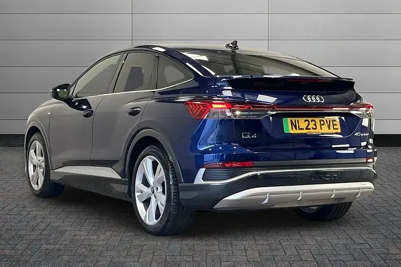 Used Audi Q4 Sportback e-tron S-Line 147 kW (201 HP) 2023 Blue SUV