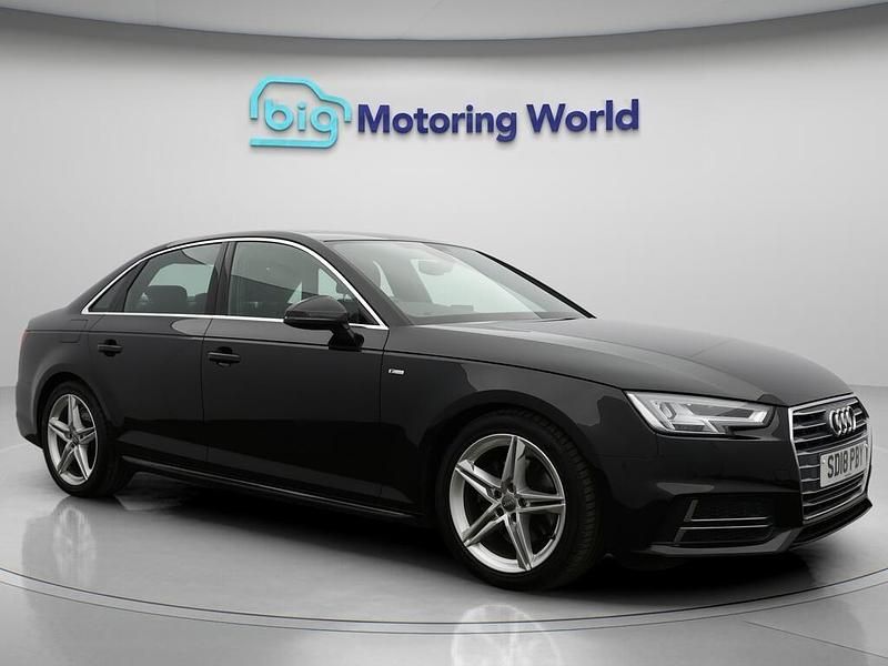 Black Used 2018 Audi A4 S-Line Sedan | £15,500 (Fair price) - Image 1/4