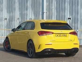 Used Mercedes A45 AMG 421 HP (309 kW) 2020 Yellow Hatchback