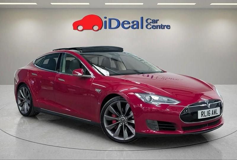 Red Used 2016 Tesla Model S Performance Sedan | £14,990 (A bit pricey) - Image 1/4
