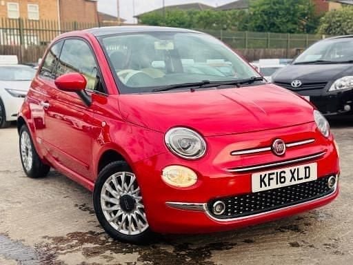 Used Fiat 500 Lounge 69 HP (50 kW) 2016 Red Hatchback