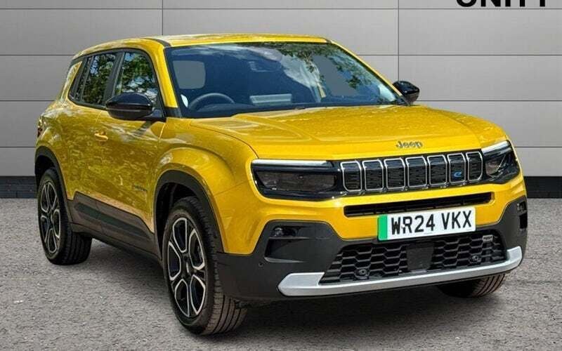 Yellow Used 2024 Jeep Avenger EV Summit SUV | £19,237 (A bit pricey) - Image 1/4