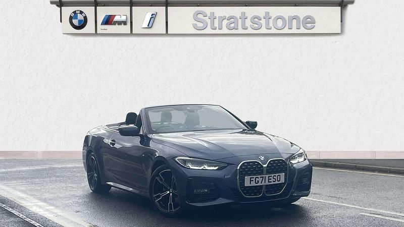 Blue Used 2021 BMW 420 M Sport Cabriolet | £32,690 (Expensive) - Image 1/4