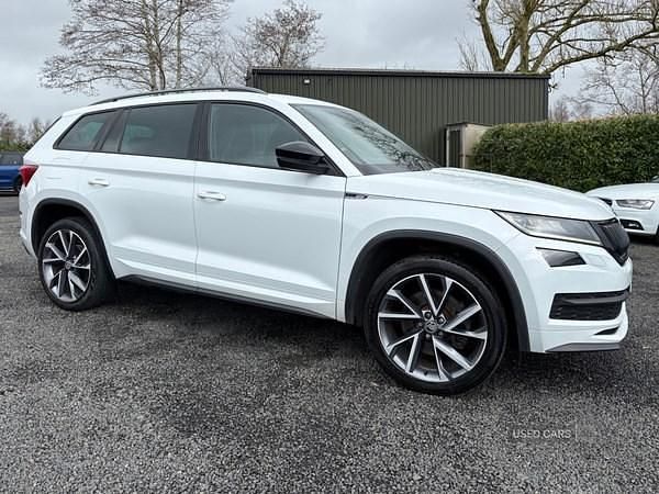 Used Skoda Kodiaq SportLine 190 HP (139 kW) 2018 White SUV