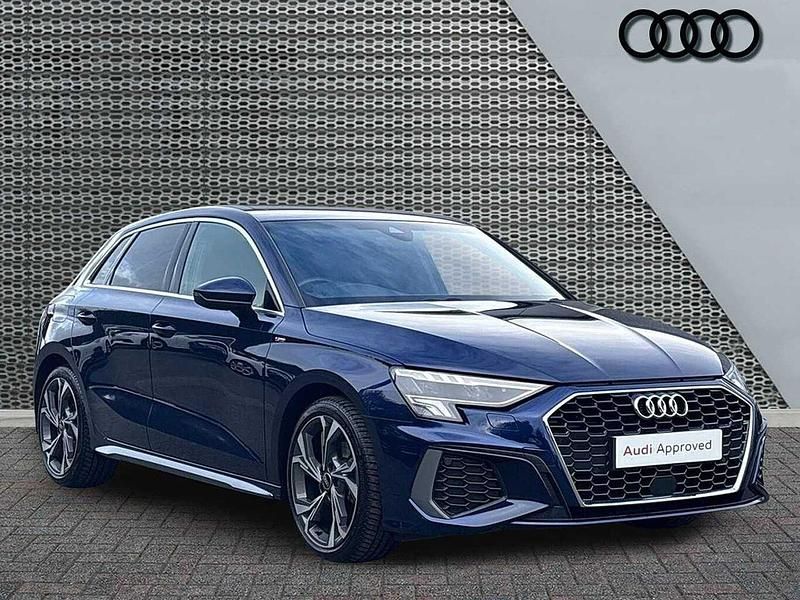 Used Audi A3 S-Line 147 HP (108 kW) 2024 Blue Hatchback