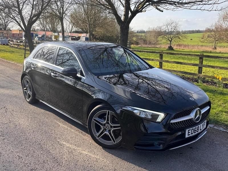 Used Mercedes A200 AMG line 2018 Black Hatchback