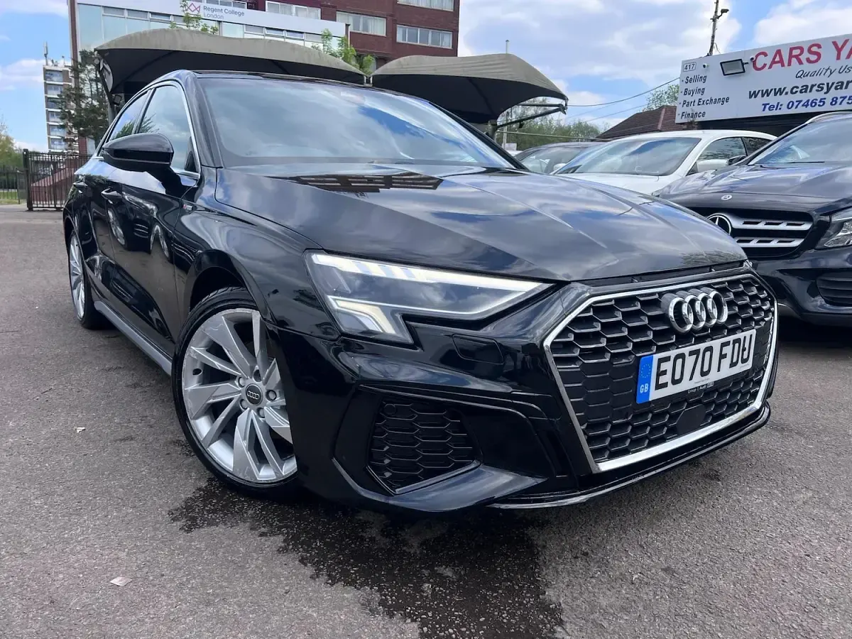 Used Audi A3 S-Line 150 HP (110 kW) 2020 Black Sedan